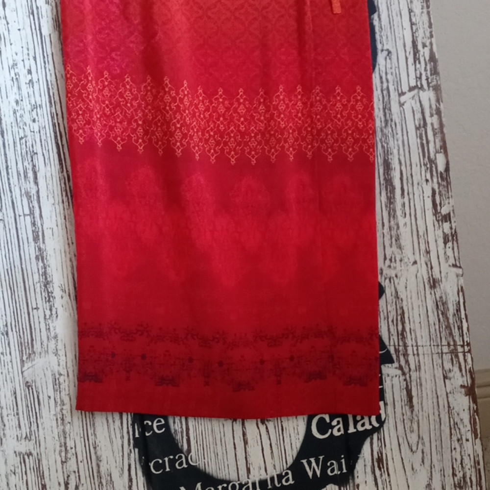 Ellen Tracy Company Silk Wrap Skirt - Picture 6 of 9
